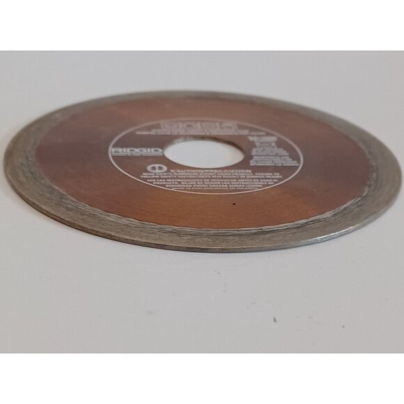 Ridgid Diamond Blade Glass/Mosaic Tile 4" Wet Cutting 5/8" Arbor Chip-Free GT40P - Picture 3 of 13